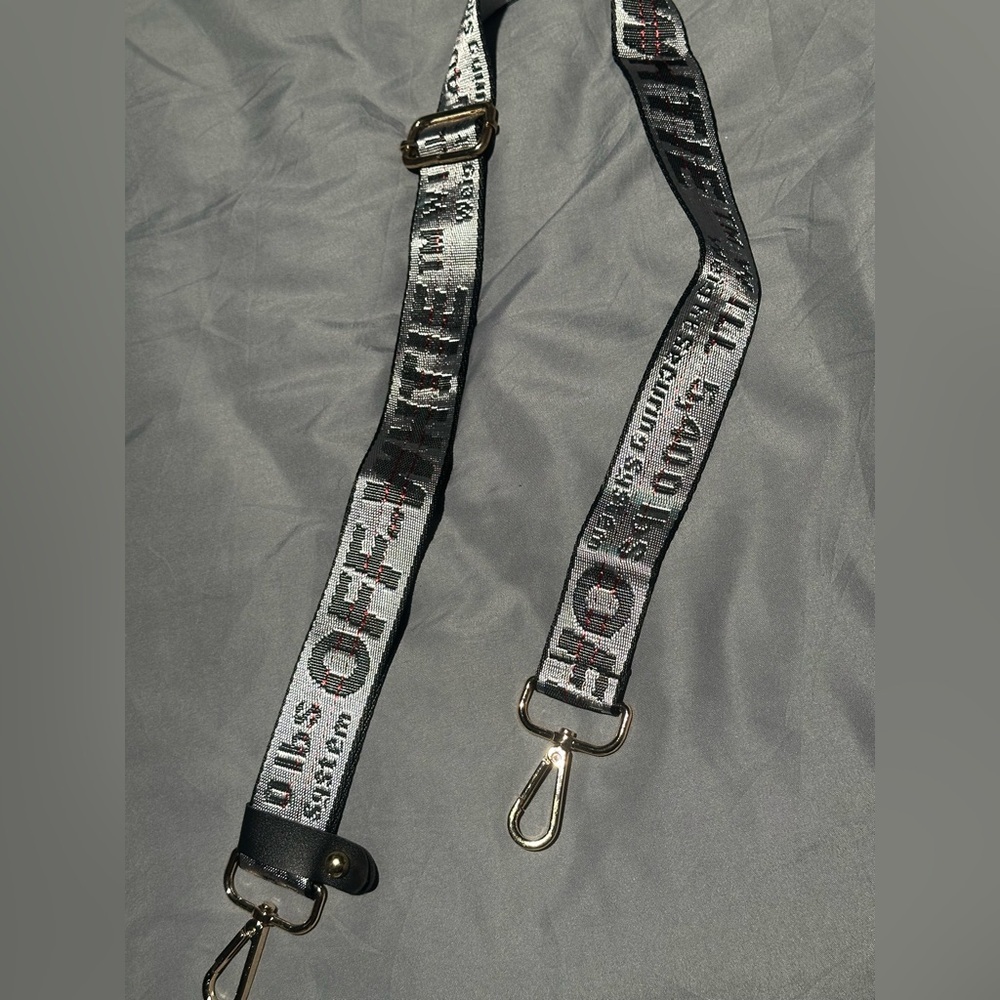 Off-White Black and Gray Strap
